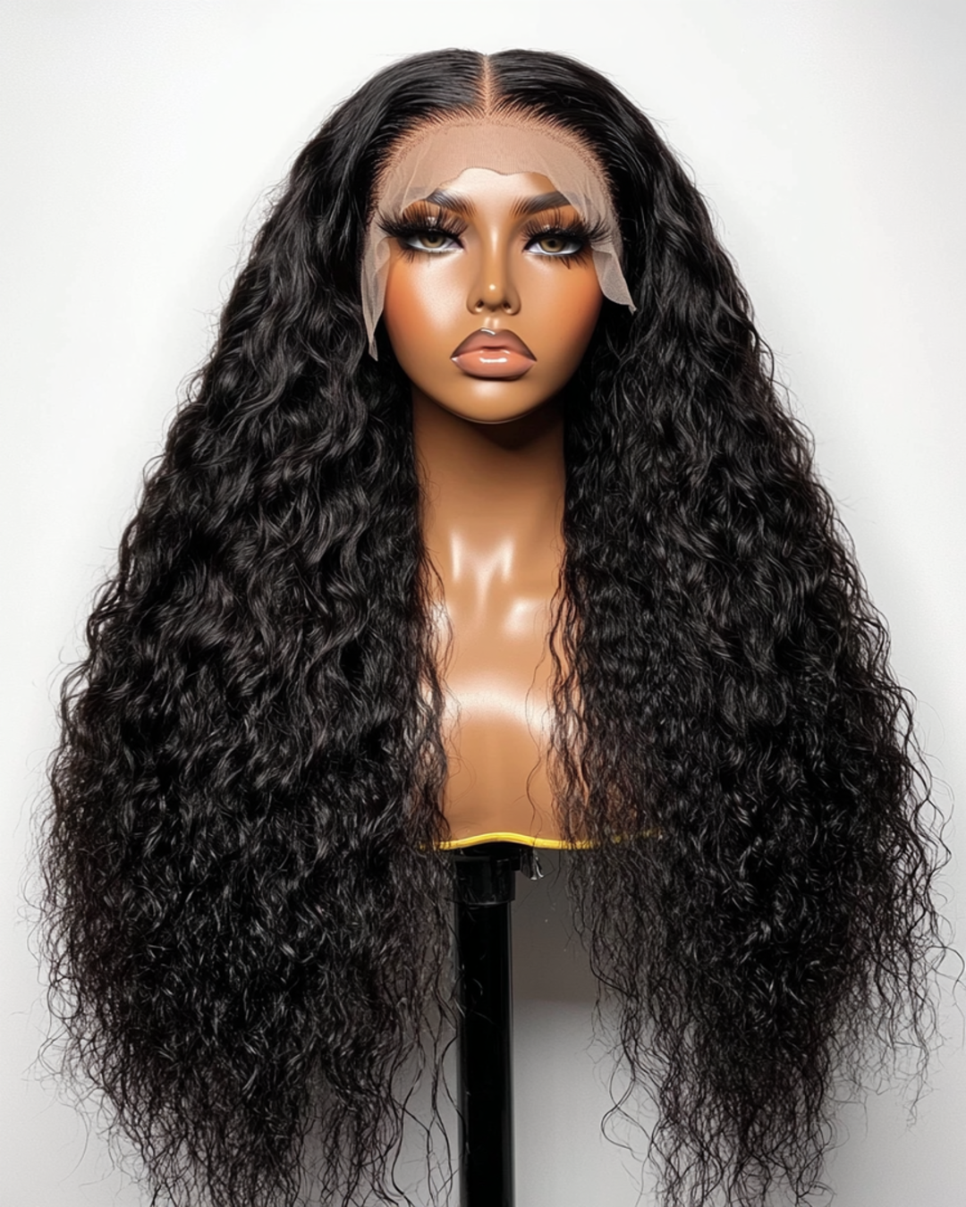 LUXURY DEEP CURLY LACE FRONT WIG